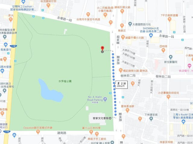 水萍塭公園停車場